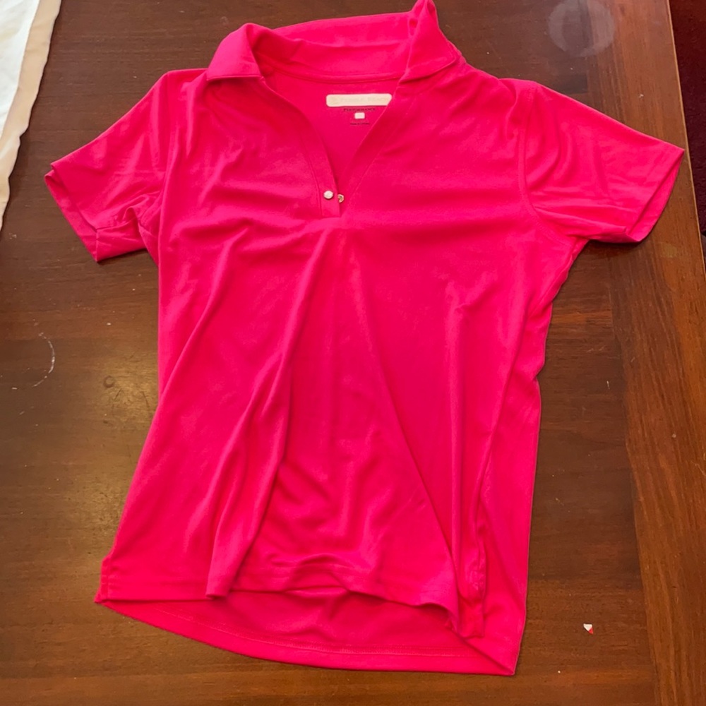 pink pebble beach golf shirt